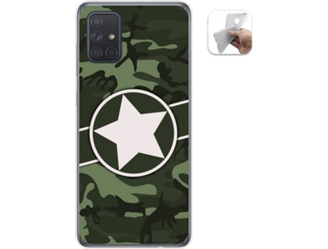 Carcasa Samsung Galaxy A71 TUMUNDOSMARTPHONE Camuflaje 01 Multicolor