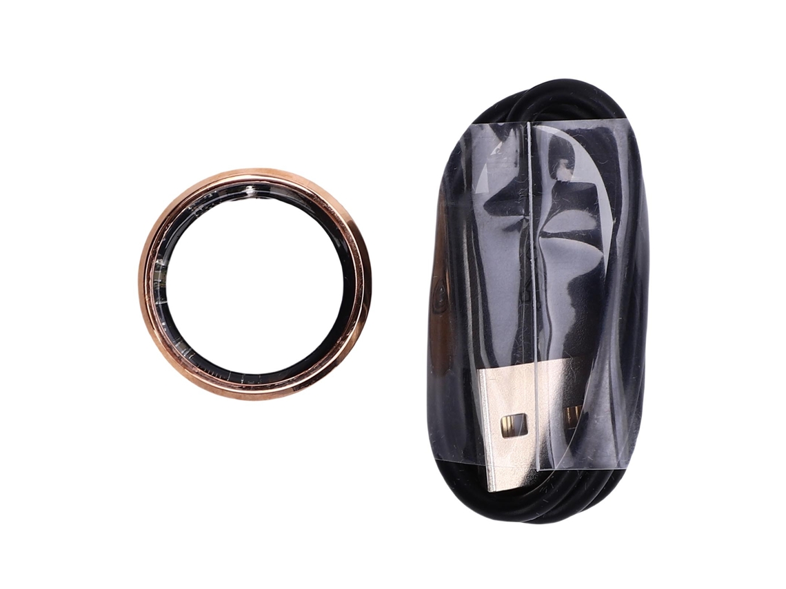 Anillo Inteligente De Fitness Con Rhinestones, Fotografía Remota Bluetooth, Impermeable Ip68, Color Oro