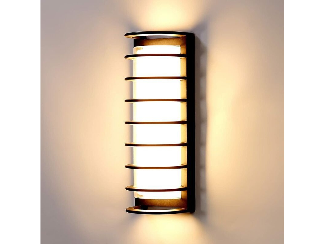 Aplique De Pared Led Moderno, Resistente Al Agua Para Exteriores E Interiores Ip65, 30 W, 3300 Lúmenes, Luz Blanca Cálida De 3000 K, Para Jardín Y Suelo.