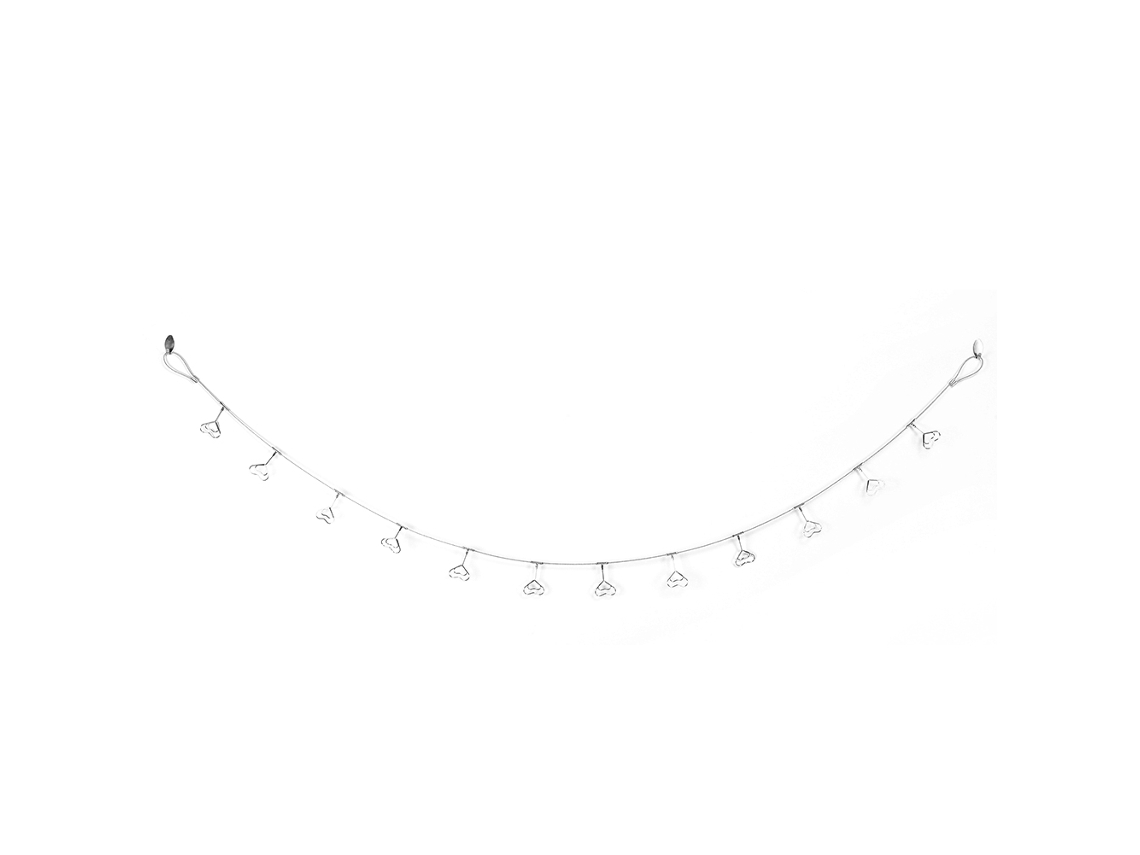 Clips para colgar fotos en forma de corazón, cableado de acero, decoración de pared, visualización de imágenes