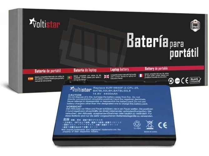 Batería para Portátil VOLTISTAR Acer Aspire 5610 Batbl50L4 Batbl50L6 Batbl50L8 Batbl50L8H Batcl50L4