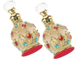 2pièces Flacons De Parfum Vides Verre Para Viaje Rechargeables Con Pendentif Huiles Esencialle...