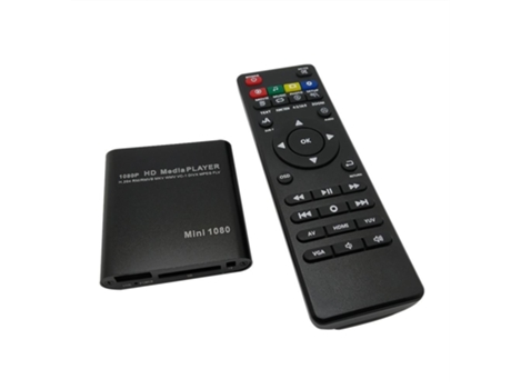 Reproductor de video multimedia HDD 1080P Full HD con puerto USB Hdmi Vga Av [BlackPlug]