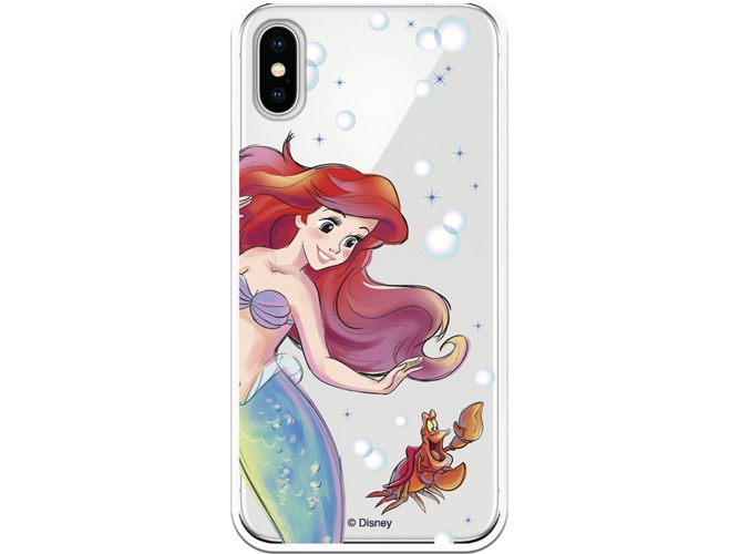 Carcasa iPhone X, XS DISNEY Ariel y Sebastián Multicolor