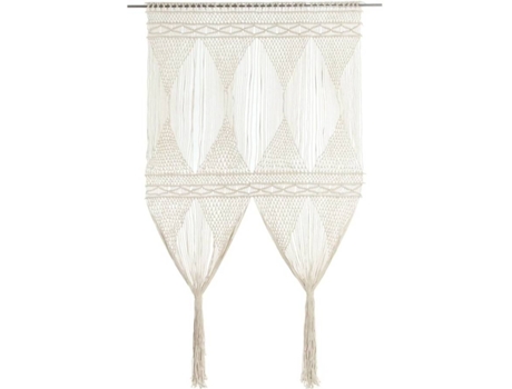 vidaXL Cortina de macramé algodón 140x240 cm