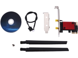Adaptador Pcie Ax200 Wifi 6 De 3000 Mbps Sin Bluetooth 5.2, Tarjeta De Doble Banda Roja. 4g 5ghz 802.11ax