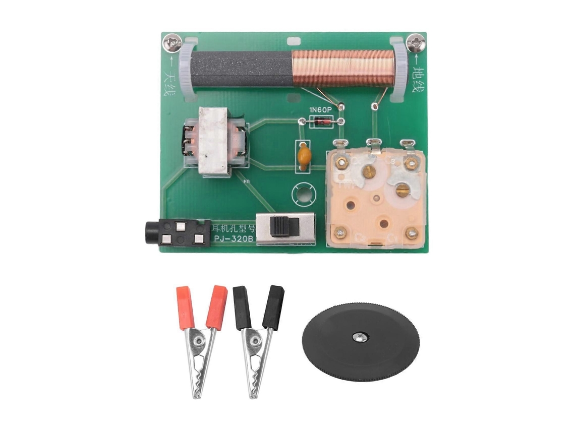 Radio de cristal con transformador de impedancia que permite la recepción normal de señales de radio. Kit para armar. GOKOCO