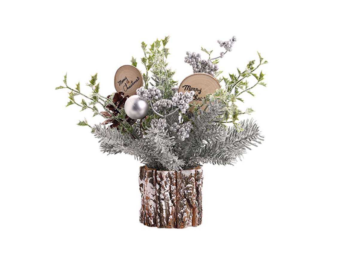 Mini Árbol De Navidad Artificial De Mesa De 35 Cm Con Adornos Navideños Para El Hogar Y La Oficina.