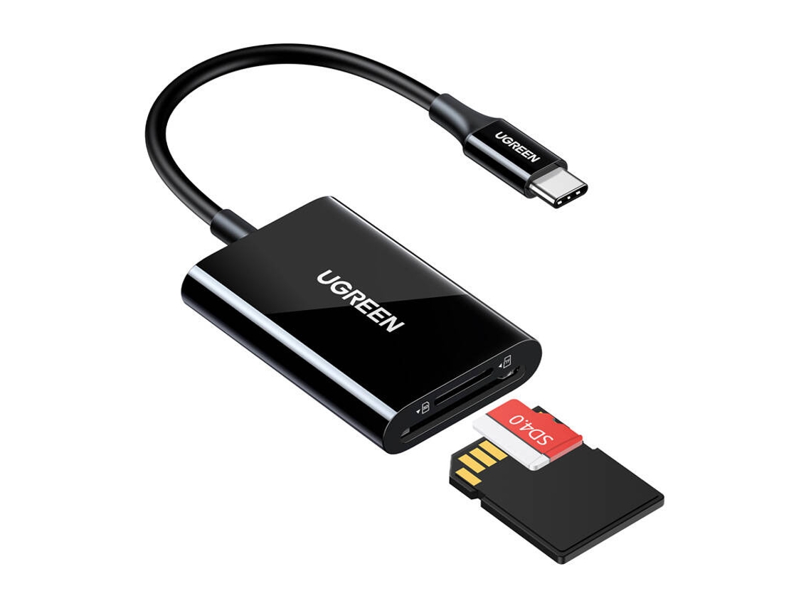 Lector de tarjetas USB-C 2 en 1 Ugreen CM265 (negro)