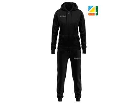 Chándal para Mujer GIVOVA (XL - Negro)