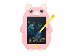 (cerdo) Tablero De Escritura A Mano Con Dibujos Animados Para Niños, Lcd Abs, Grafiti, Pintura A Color