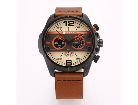 Reloj para hombre, relojes analógicos de cuarzo resistentes al agua para hombre, relojes de negocios, deportivos, informales, carcasa negra, amaril...