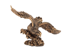 Estatua Decorativa E Inspiradora De Águila Hecha A Mano En Resina Para Sala De Estar U Oficina J836