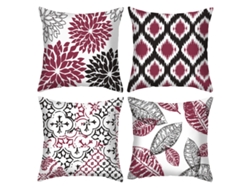 Juego De 4 Fundas De Almohada Decorativas Estilo Espejo Fantasma
