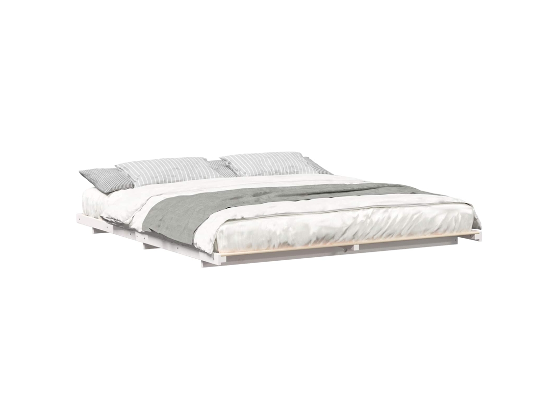 Maison Exclusive - Estructura De Cama Blanco 180 X 220 Cm Madera Maciza De Pino