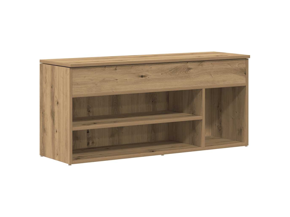 Maison Exclusive - Mueble Zapatero Madera Ingeniería Roble Artisan 102x30,5x45 Cm