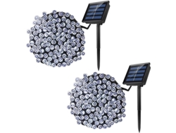 Luces Solares Led Brillantes Para Jardín, Color Blanco.