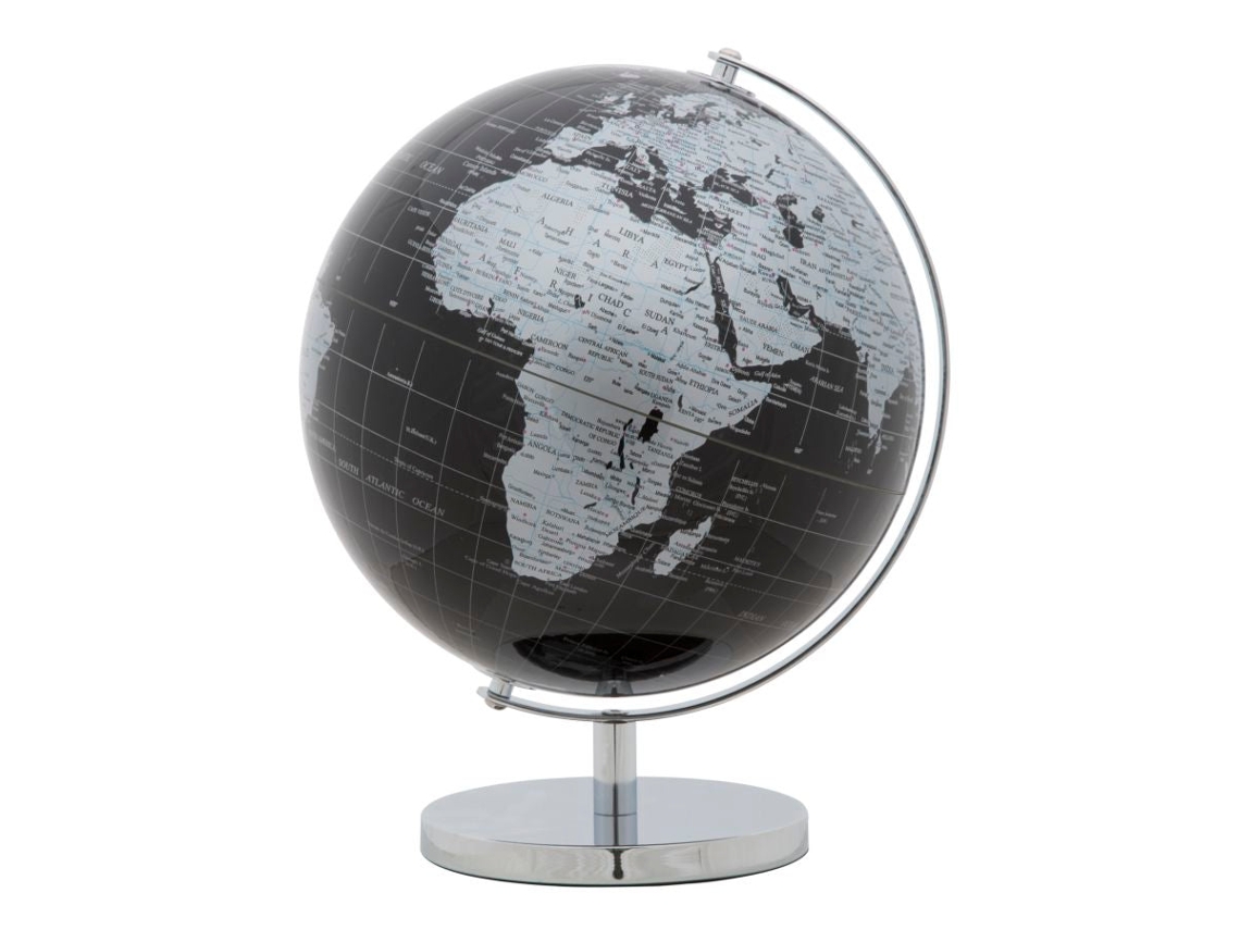 Globo Negro Cm Ø 25x34 Unico / Negro/plata