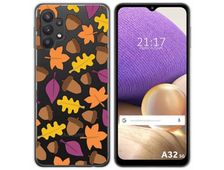 Carcasa Samsung Galaxy A32 5G TUMUNDOSMARTPHONE Dibujos Transparente Multicolor