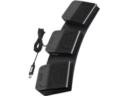 Controlador De Pie Ergonómico Triple Usb Personalizable Con Cuerdas De Percusión Multimedia Para Pedal