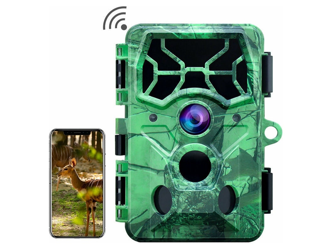 Cámara de vigilancia WiFi 4K de 300 MP para interiores y exteriores con Bluetooth, visión nocturna, detección de movimiento de 120°, resistencia al agua IP66 para monitoreo.