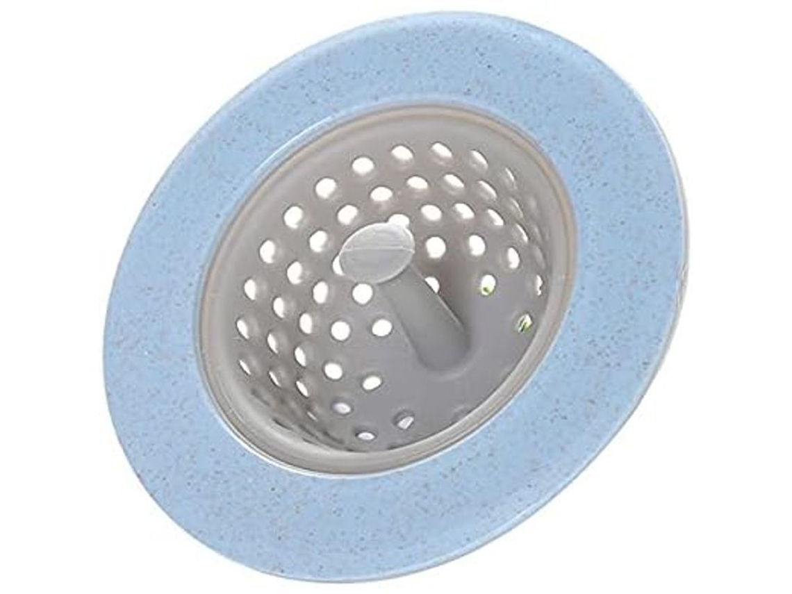 3pcs Colador De Silicona Portátil 11cm Para Fregadero Con Asa Filtro Antidesagüe Accesorio De Cocina Baño Azul