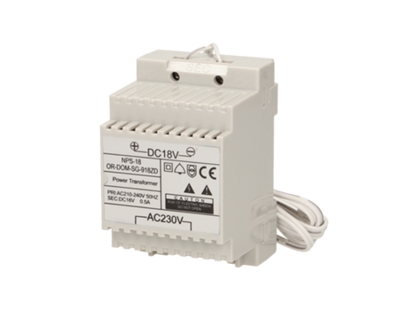 Adaptador Corriente Din 18Vdc para Intercomunicador – VIBELL