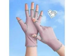 2 Pares Luva Uv Para Lâmpada De Unha De Gel, Luvas De Proteção Uv Para Manicures