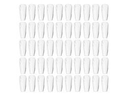 Uñas postizas transparentes, flexibles y finas Rebe-500 de cobertura total para extensiones en casa o en salón de belleza.