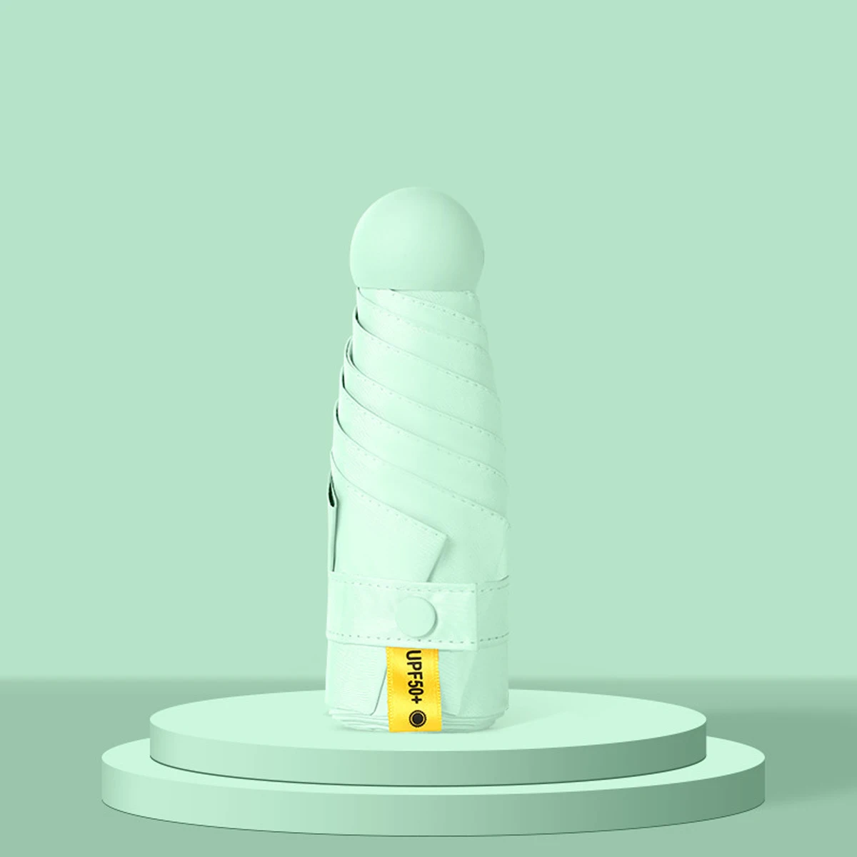 Mini paraguas portátil para mujer MDUG (naranja)
