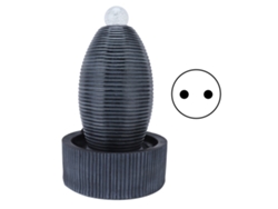 Fuente de agua de resina con jarrón chino, enchufe europeo de 220 V.