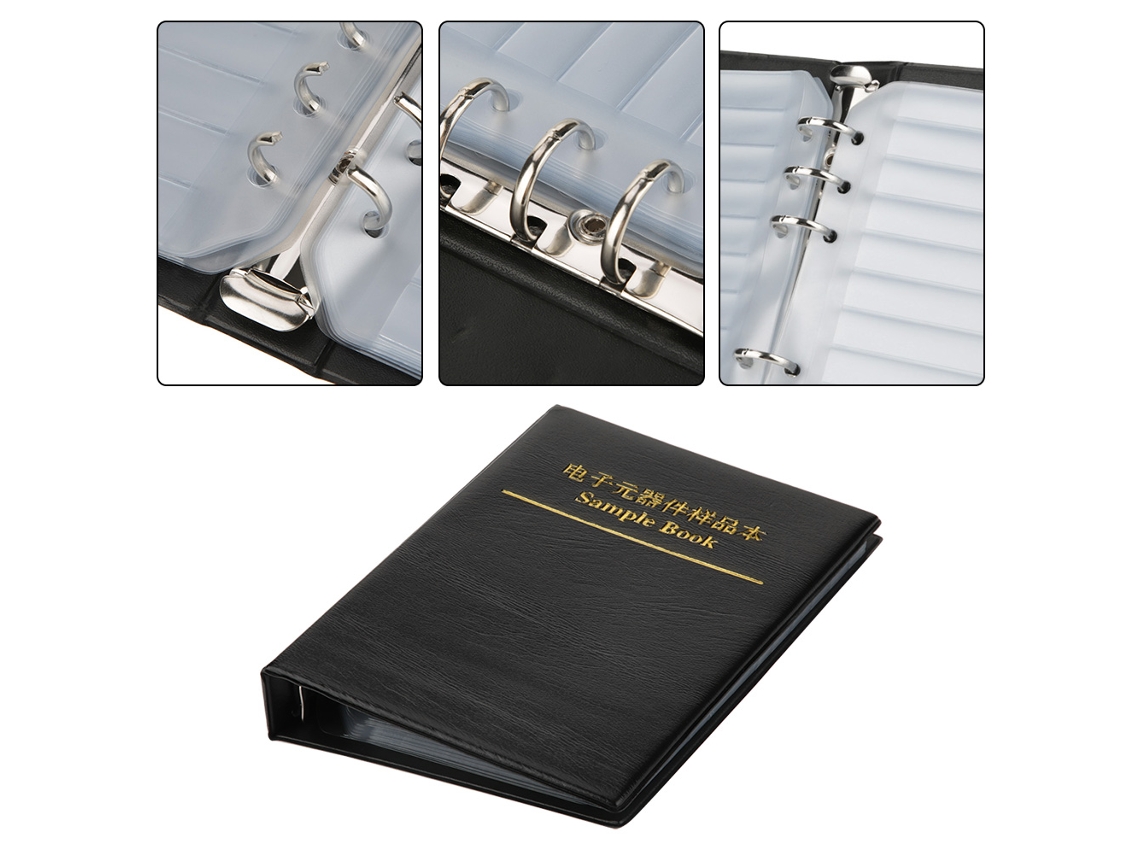 2026as-1pc Libro De Muestras Vacío De Componentes Electrónicos 20 Páginas Para Resistencias Y Condensadores Smd Organizador