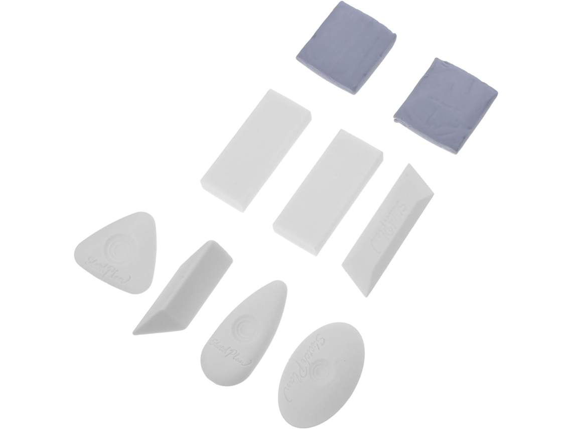 Juego De Gomas De Borrar Para Dibujo Artístico. Gomas De Borrar Portátiles Con Mango Ergonómico.