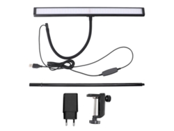 2026-lámpara De Escritorio Con Pinza Led Regulable 3 Temperaturas De Color Cuello De Cisne Para Estudio 100-240v Plug Eu