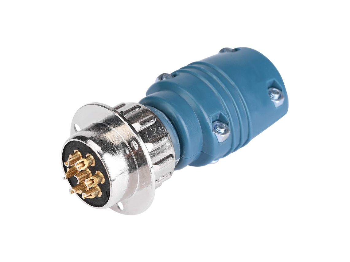 Conector De Cable De Enchufe Y Tomacorriente Aéreo Impermeable De 7 Pines Para Señal Y Energía