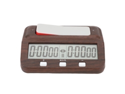 Reloj De Ajedrez Digital Profesional Con Alarma Audible Y Retardo, Portátil De Apariencia De Madera