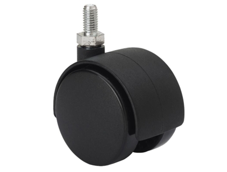 Rueda Giratora Espiga Roscada M8X15 50Dk50 Poliamix Negro ALEX