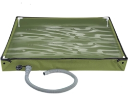 Alfombrilla de ducha para camping, bandeja de bañera para base de tienda y toldo, bandeja de ducha Gokoco