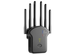 Extensor de WiFi de 300 Mbps, repetidor de señal WiFi inalámbrico de doble banda de 2,4 GHz y 5 GHz con puerto LAN/WAN, extensor de rango de Yizhood.