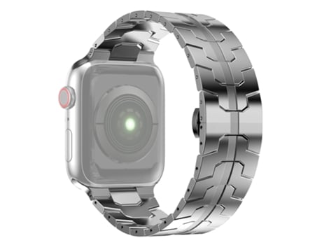 Correa de reloj inteligente de acero para Apple Watch Series 9 y 8 y 7 41 mm / SE 3 y SE 2 y 6 y SE y 5 y 4 40 mm / 3 y 2 y 1 38 mm (plateado)