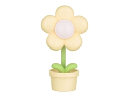 Yncm2026-luz Nocturna De Flor Para Niños Luz Suave Flexible 360 Grados Lámpara De Mesa Sin Cable Para Dormitorio Amarilla