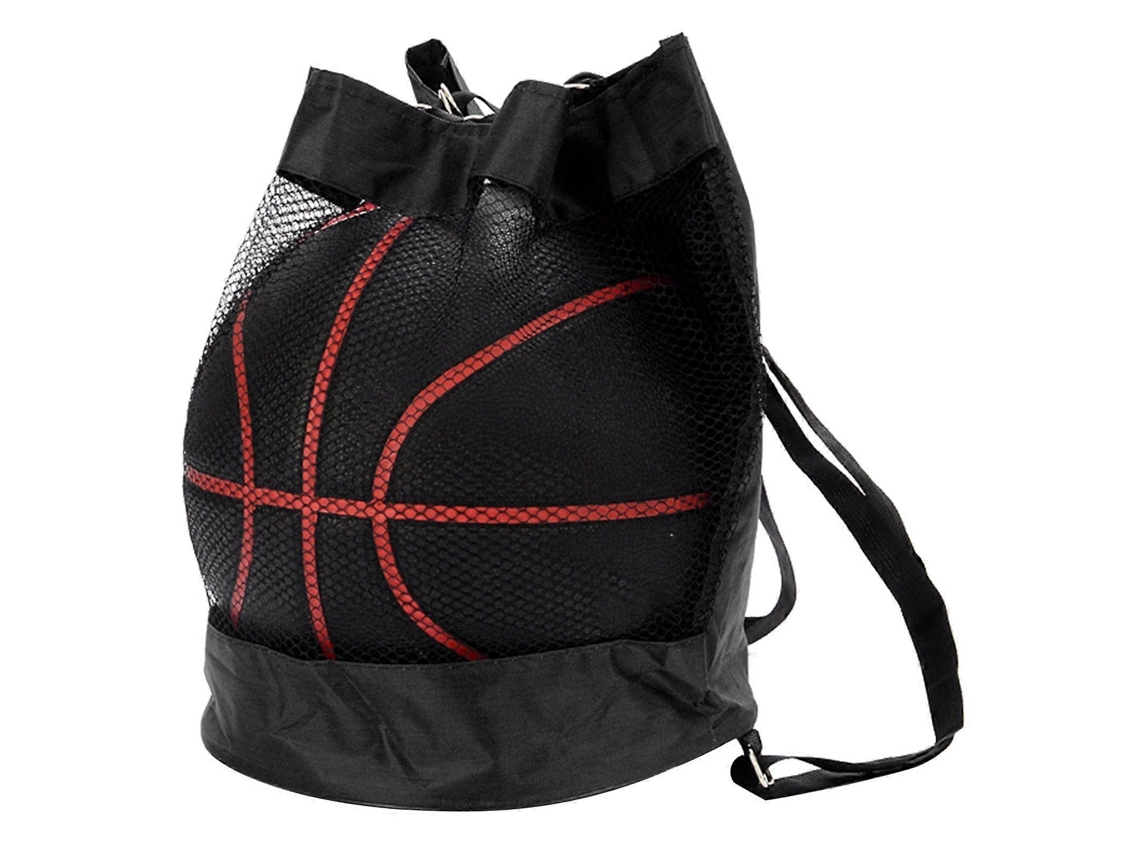 Mochila deportiva para guardar balones de baloncesto, fútbol, voleibol y otros equipos para actividades al aire libre, color negro.