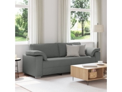 Sofá De 3 Plazas | Sofá De Salón | Sofá De Descanso Gris Oscuro 178 Cm Tela Wsd446447