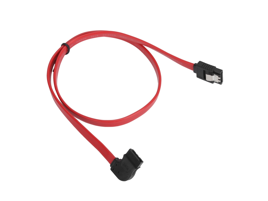 Cabo De Dados Sata 3.0 De 50cm Com Lâmina De Cobre Puro Para Hd Ssd E Unidades Ópticas Ângulo Esquerdo