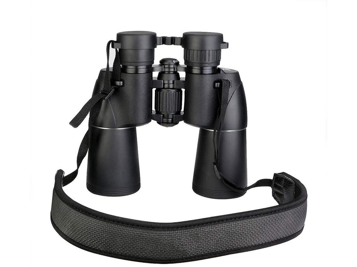 Binoculares 10x50 HD FMC Bak4 con prisma Porro, IP68, correa para el cuello, observación de aves, estrellas, luna, safari, negro Yizhood