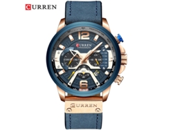 Reloj De Hombre (azul) Resistente Al Agua, Seis Manecillas, Multifuncional, Esfera Grande Y Elegante, Calendario.