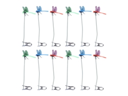 Clips de libélulas falsas 3D para decoración de jardín, 12 piezas