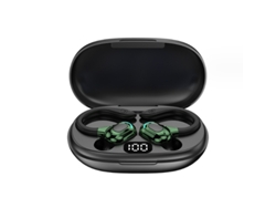 Auriculares inalámbricos Bluetooth, 50 horas de reproducción, Bluetooth 5.3, refuerzo de graves del 85 %, IPX7, USB-C, negro JIAPEI