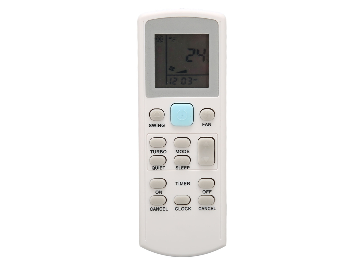 Control Remoto Para Aire Acondicionado, Sensible, Funciona Con Pilas Aaa, Con Subtítulos Led, En Blanco Y Negro Ecgs02