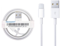 Cable FOXCONN Certificación MFI para iPhone 7 (Lightning - 1 m  - Blanco)